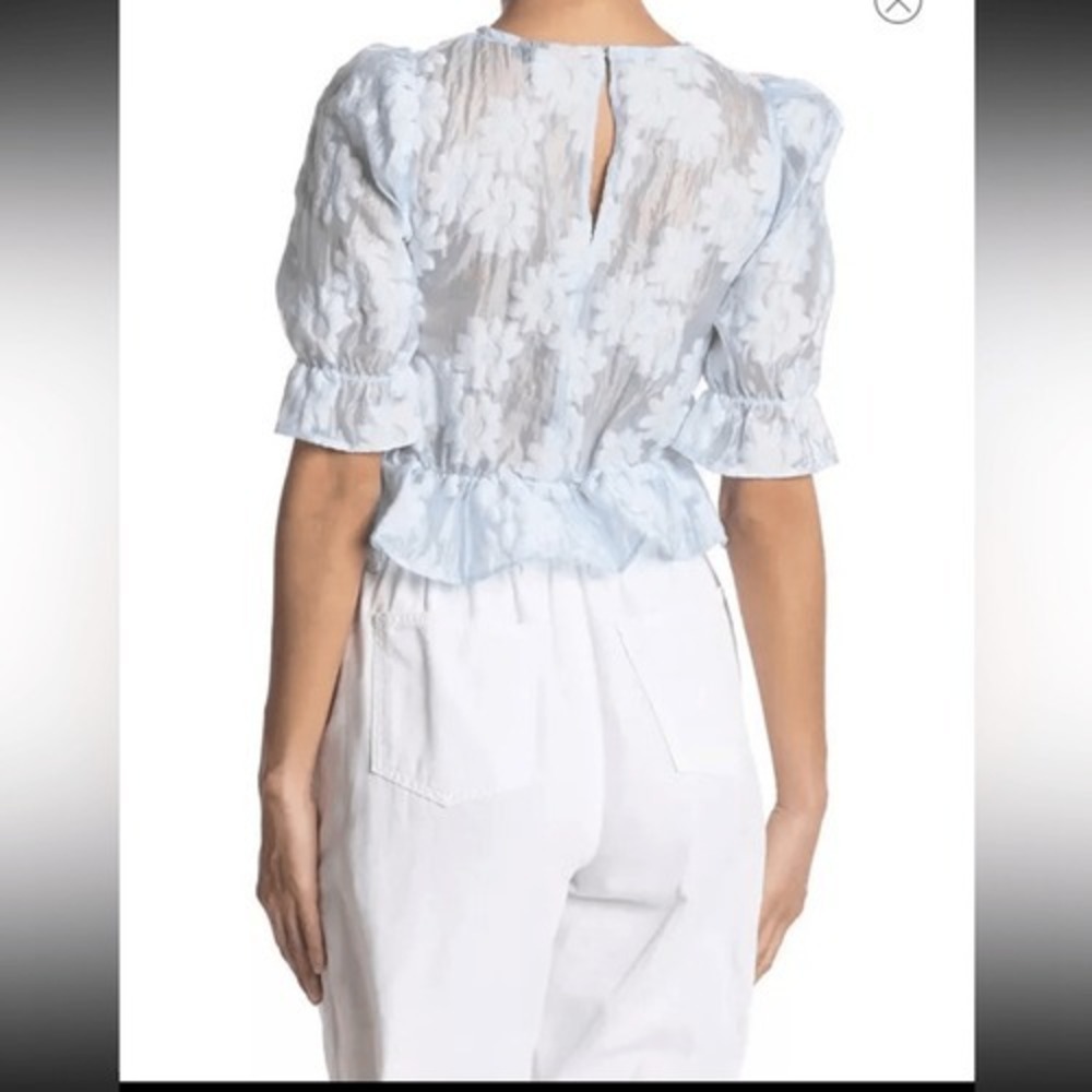 Top Shop Floral Blue‎ Top - Picture 5 of 8